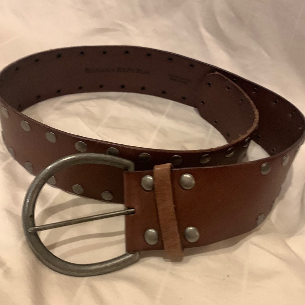 Banana Republic Brown studded belt